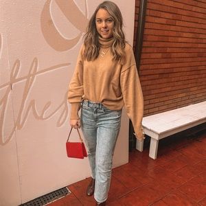 H&M Tan/Nude Turtleneck Sweater